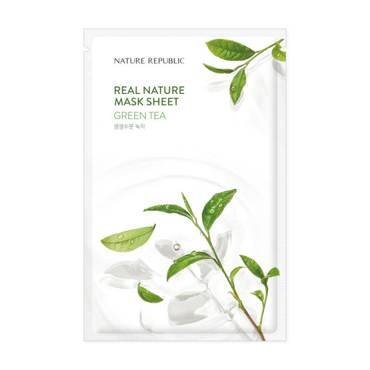 Nature Republic Real Nature Mask Sheet - Green Tea 23ml