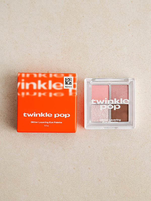 Twinkle Pop Glitter Layering Eye Palette - 02 Pink Layer 50g