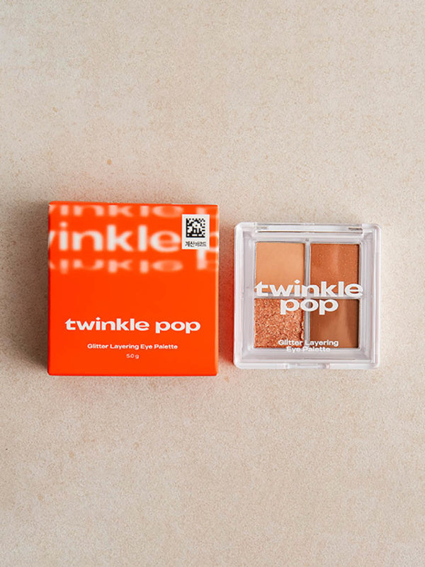 Twinkle Pop Glitter Layering Eye Palette - 03 Brown Layer 50g